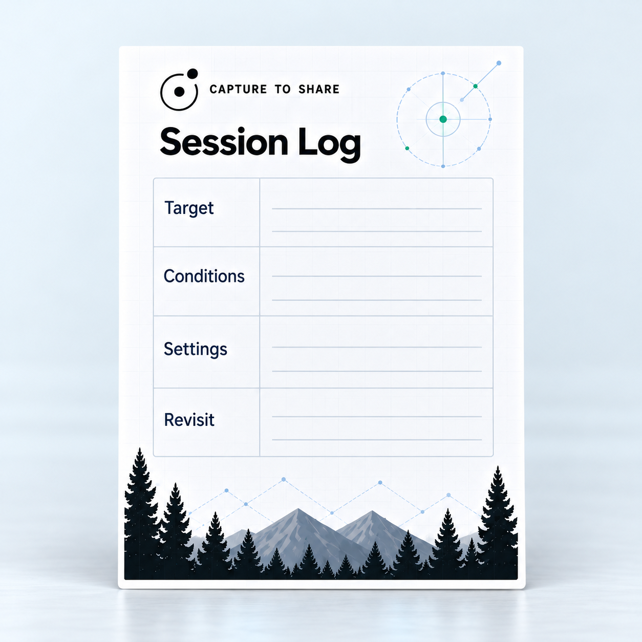 Session log — Capture to Share