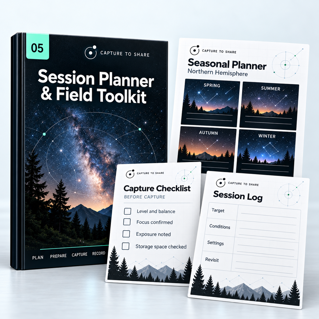 Session Planner & Field Toolkit — guide cover and included materials